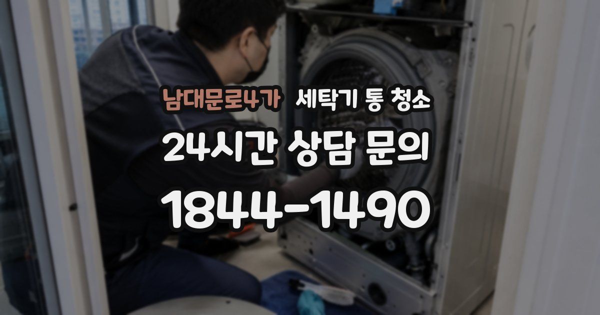 남대문로4가 세탁기 통 청소