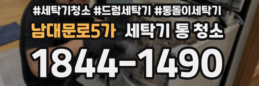 남대문로5가 세탁기 통 청소