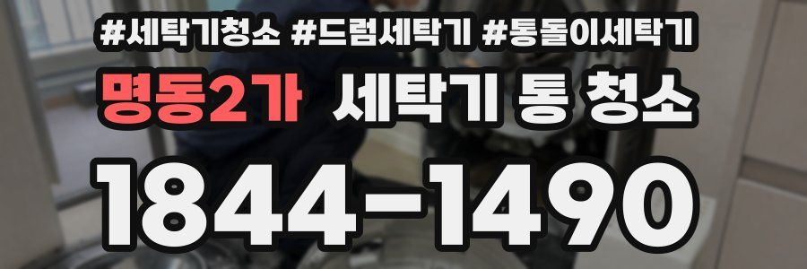 명동2가 세탁기 통 청소