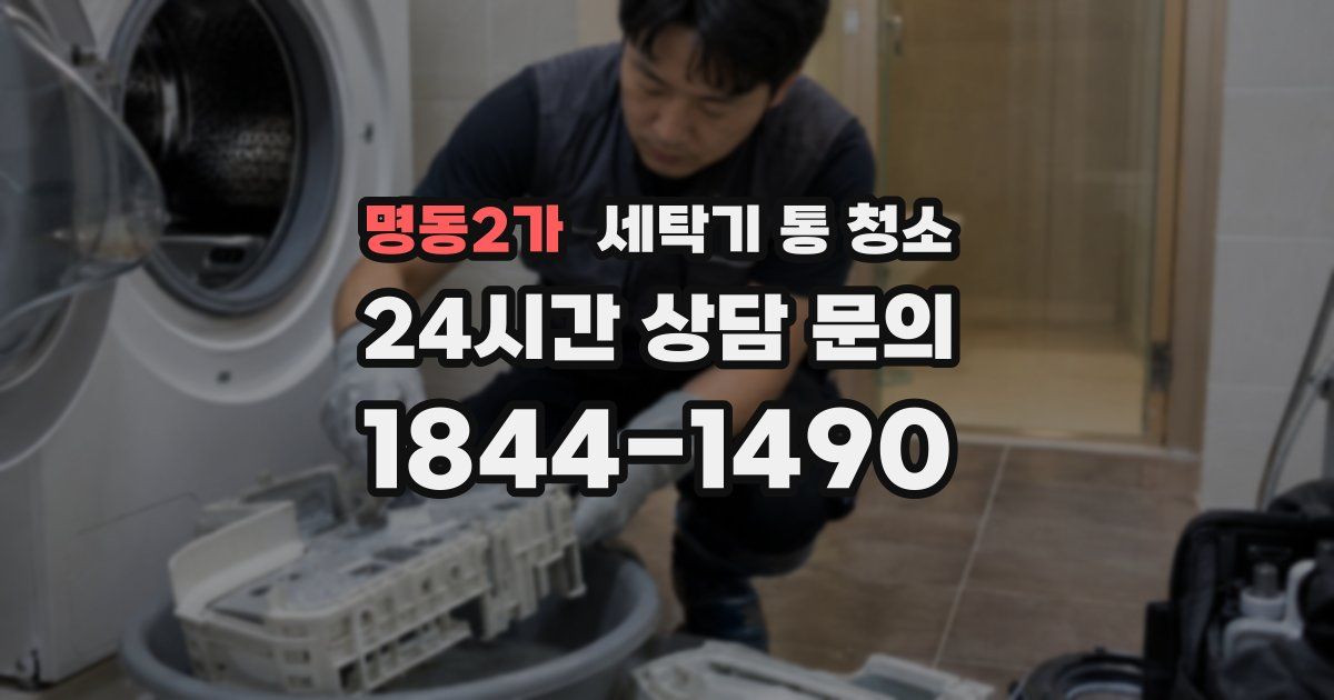 명동2가 세탁기 통 청소