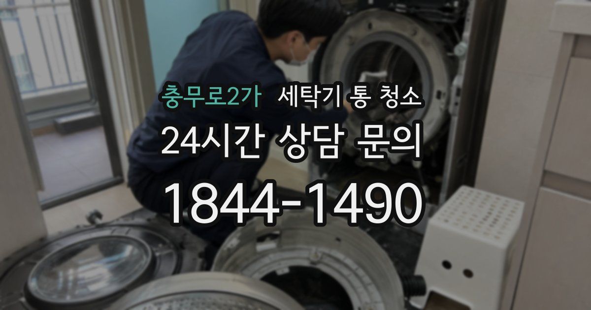 충무로2가 세탁기 통 청소