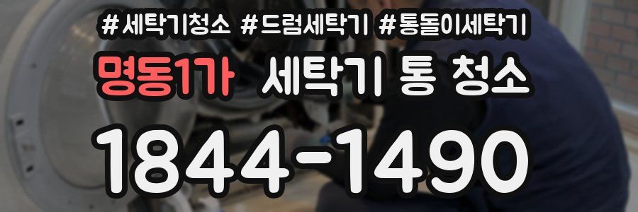 명동1가 세탁기 통 청소