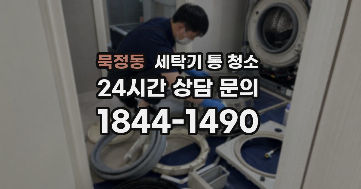 묵정동 세탁기 통 청소