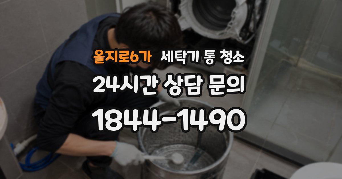 을지로6가 세탁기 통 청소