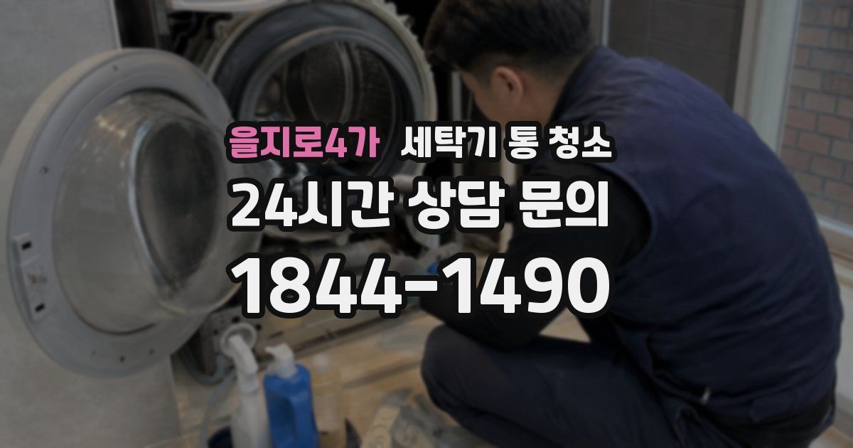 을지로4가 세탁기 통 청소