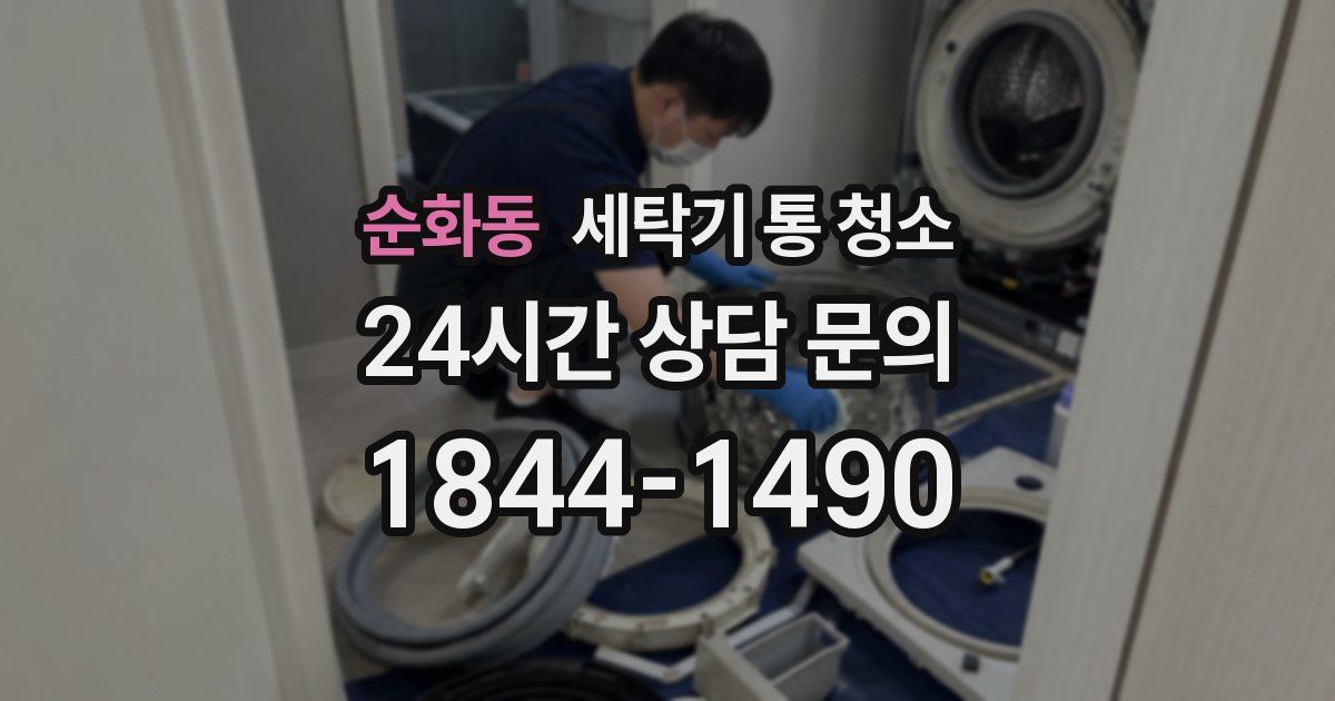 순화동 세탁기 통 청소
