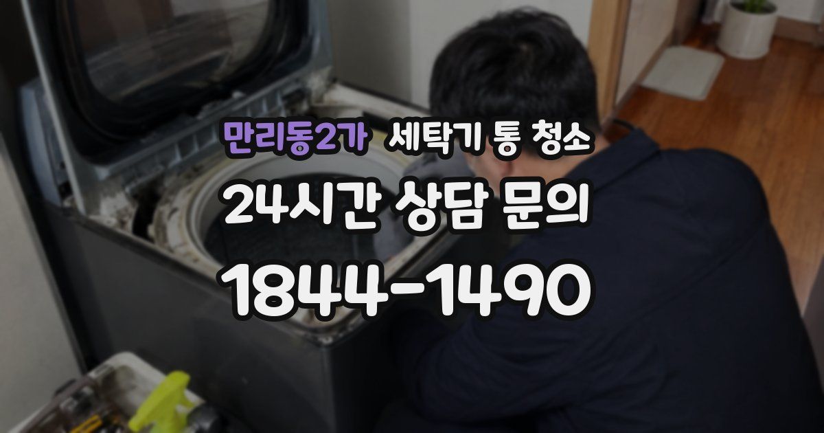 만리동2가 세탁기 통 청소