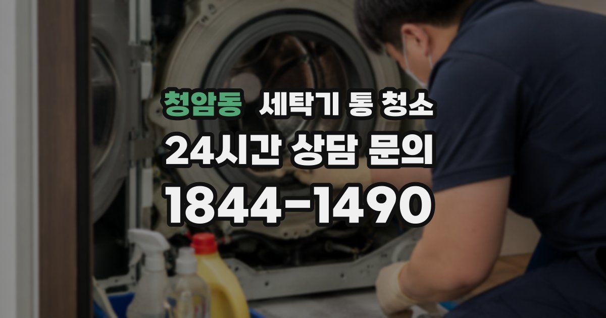 청암동 세탁기 통 청소