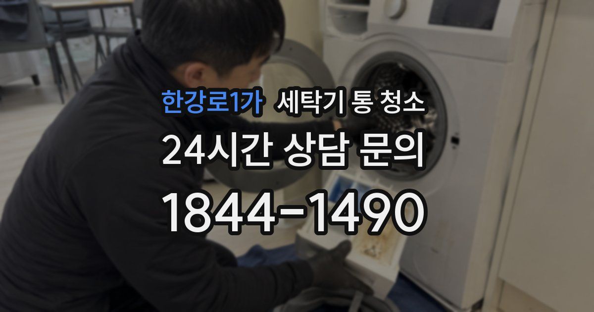 한강로1가 세탁기 통 청소