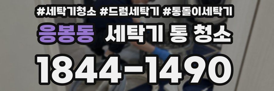 응봉동 세탁기 통 청소