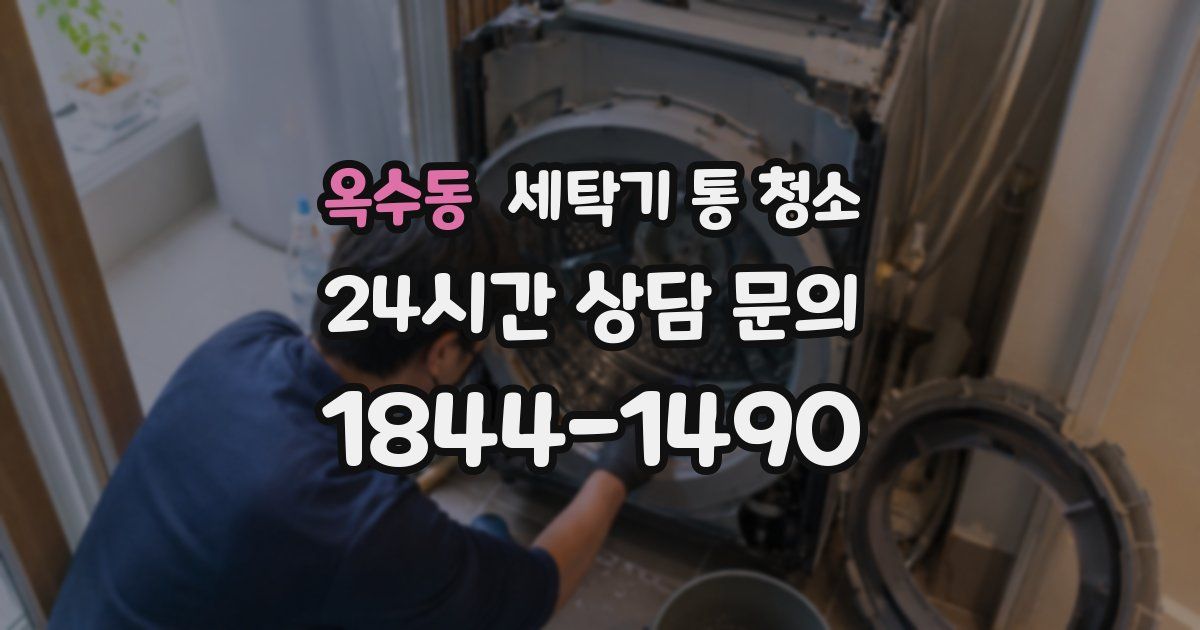 옥수동 세탁기 통 청소