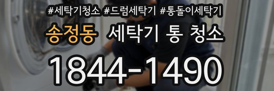 송정동 세탁기 통 청소