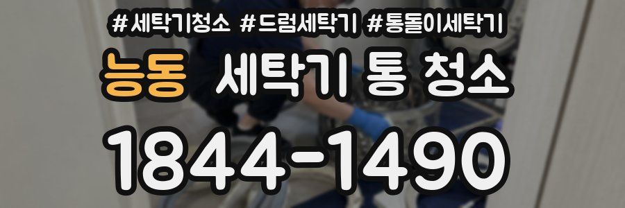 능동 세탁기 통 청소
