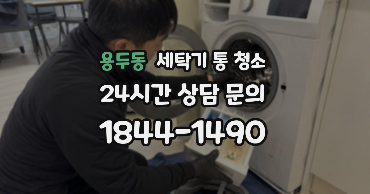 용두동 세탁기 통 청소
