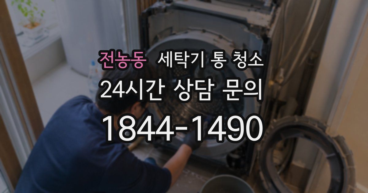 전농동 세탁기 통 청소