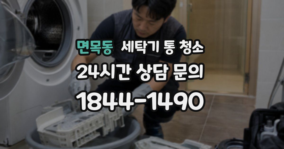 면목동 세탁기 통 청소