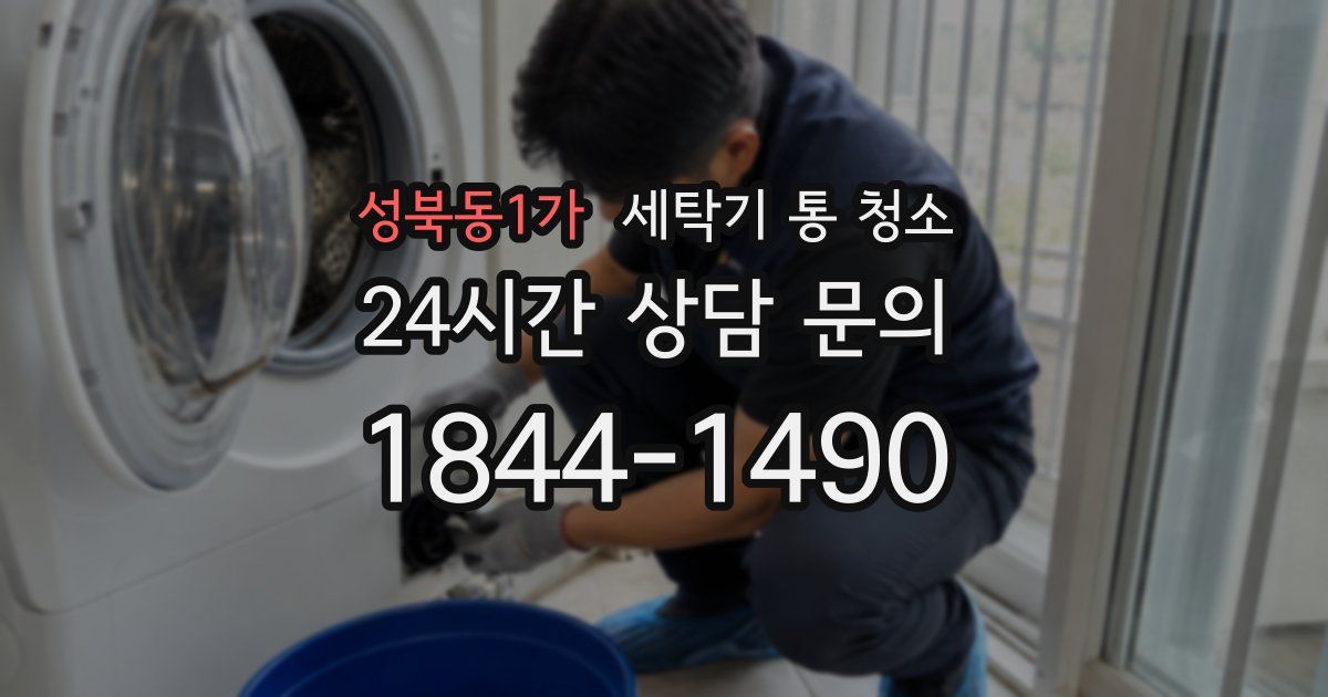 성북동1가 세탁기 통 청소