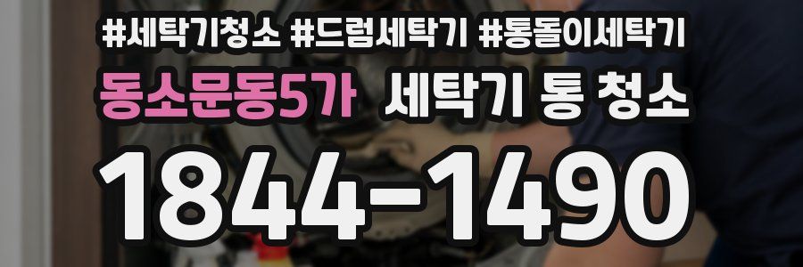 동소문동5가 세탁기 통 청소