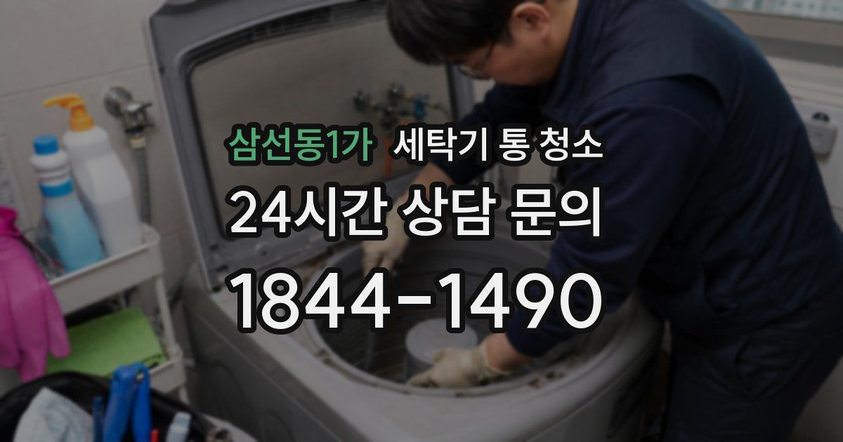 삼선동1가 세탁기 통 청소