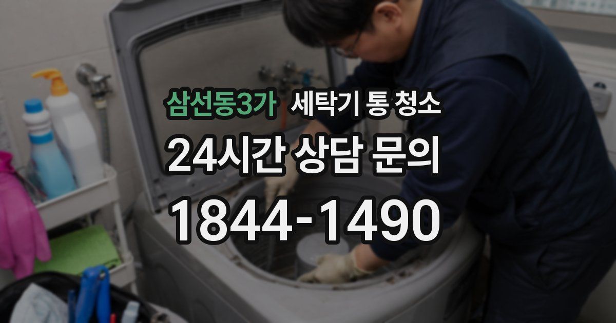 삼선동3가 세탁기 통 청소