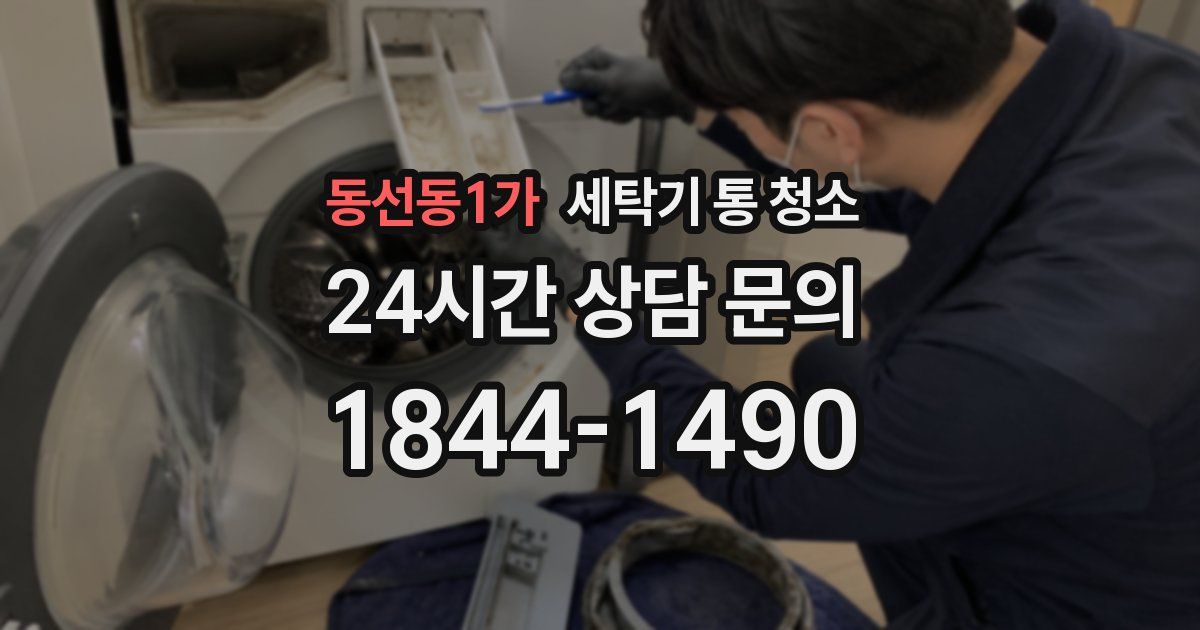 동선동1가 세탁기 통 청소