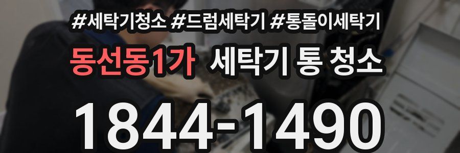 동선동1가 세탁기 통 청소