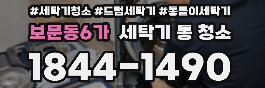보문동6가 세탁기 통 청소