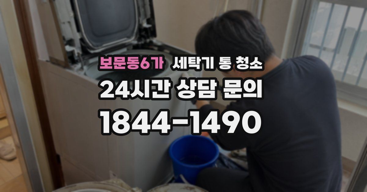 보문동6가 세탁기 통 청소