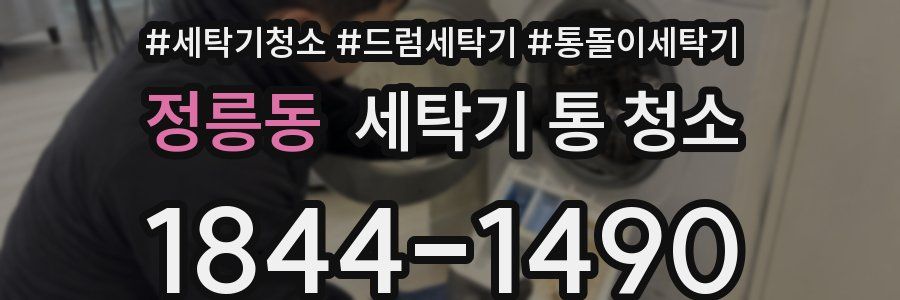 정릉동 세탁기 통 청소