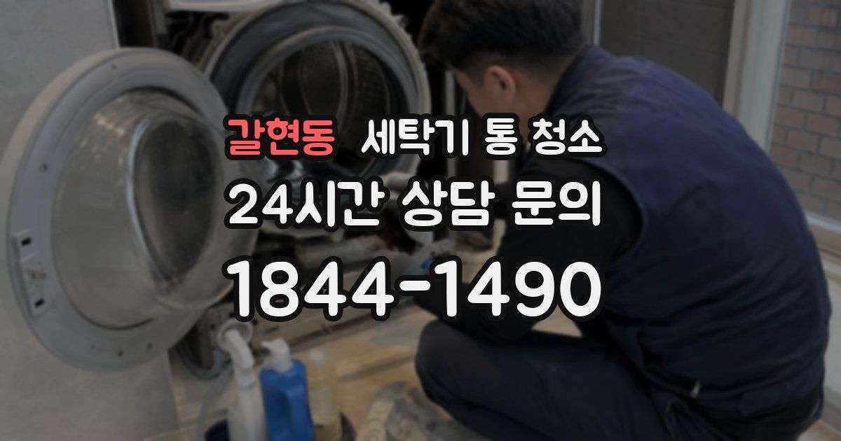 갈현동 세탁기 통 청소