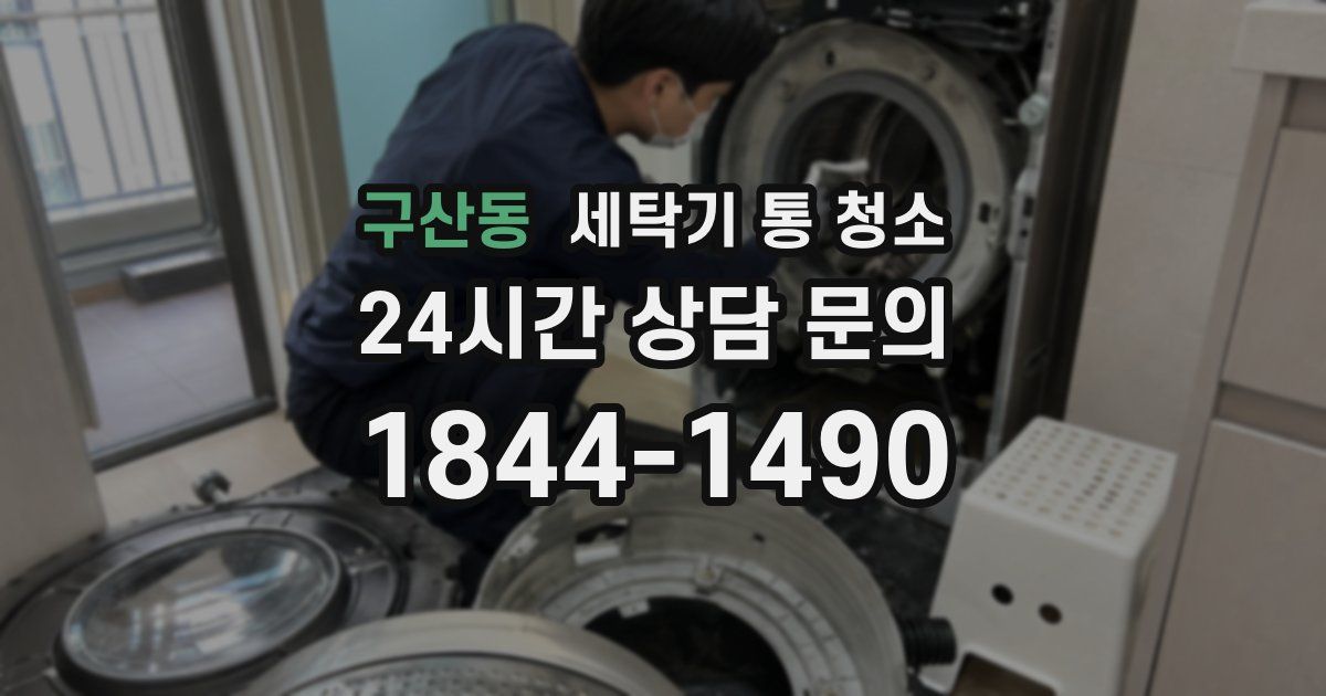구산동 세탁기 통 청소
