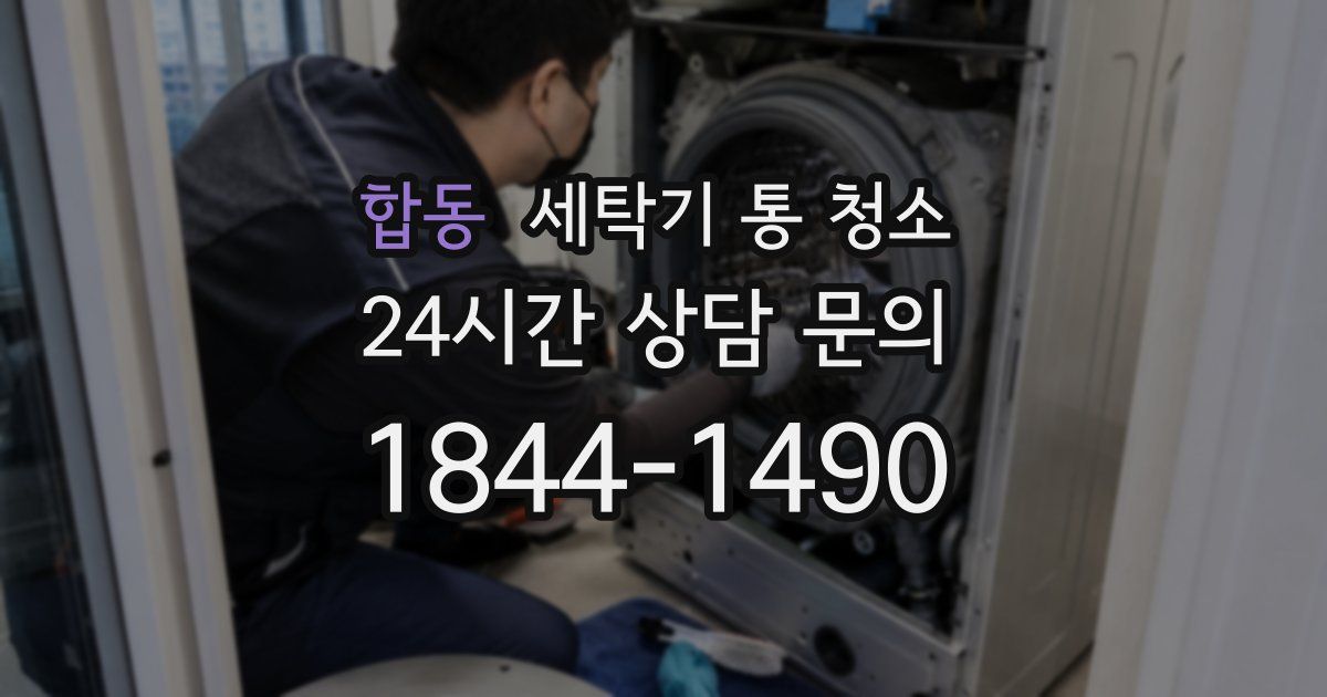 합동 세탁기 통 청소