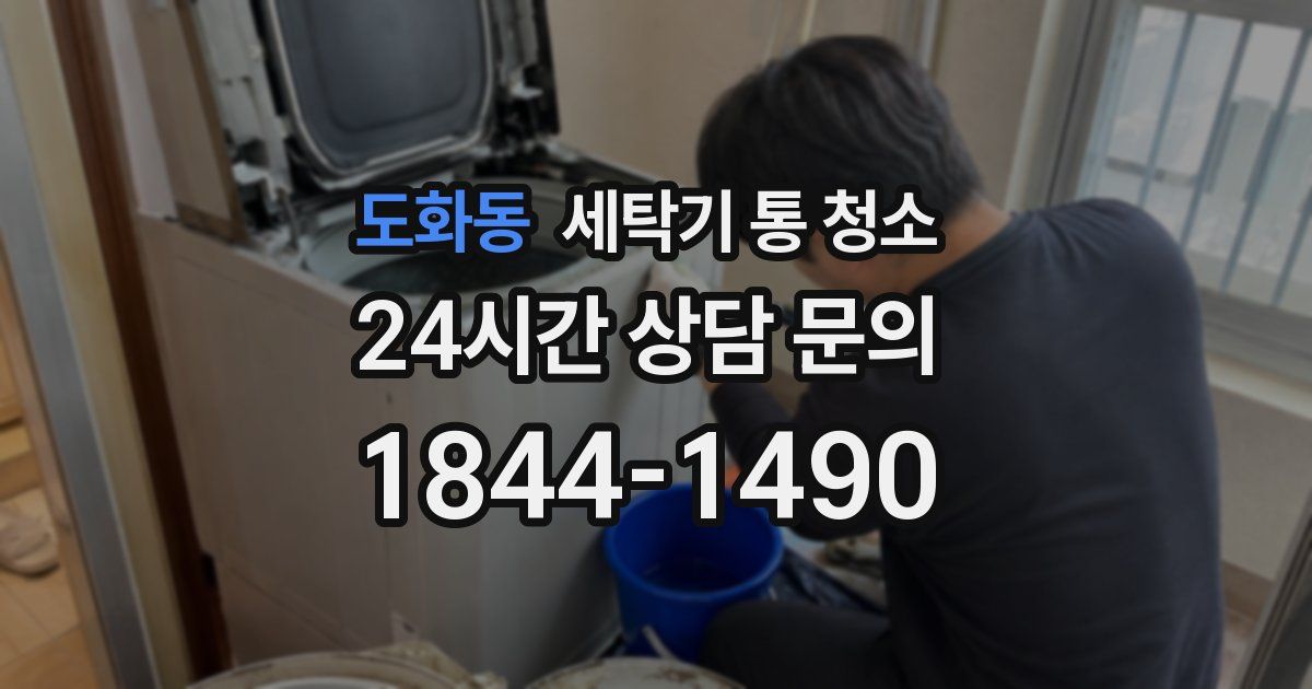 도화동 세탁기 통 청소