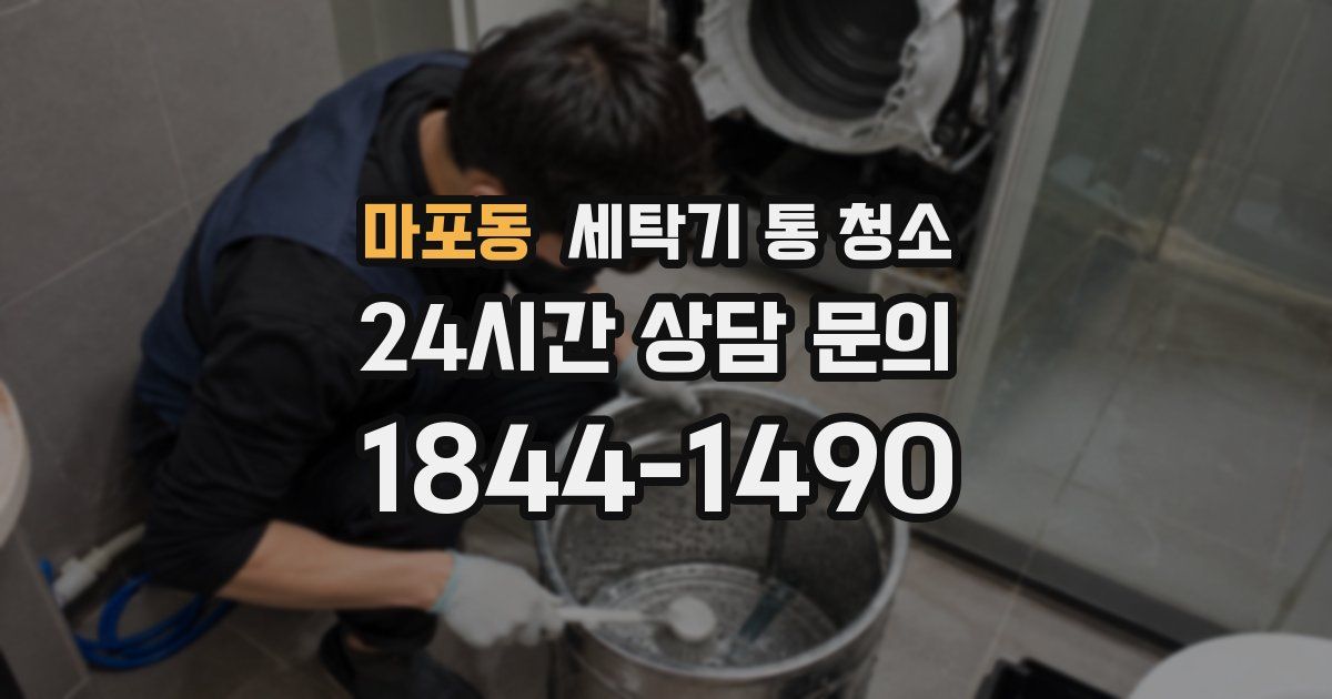 마포동 세탁기 통 청소