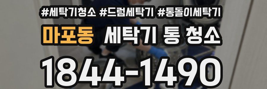 마포동 세탁기 통 청소