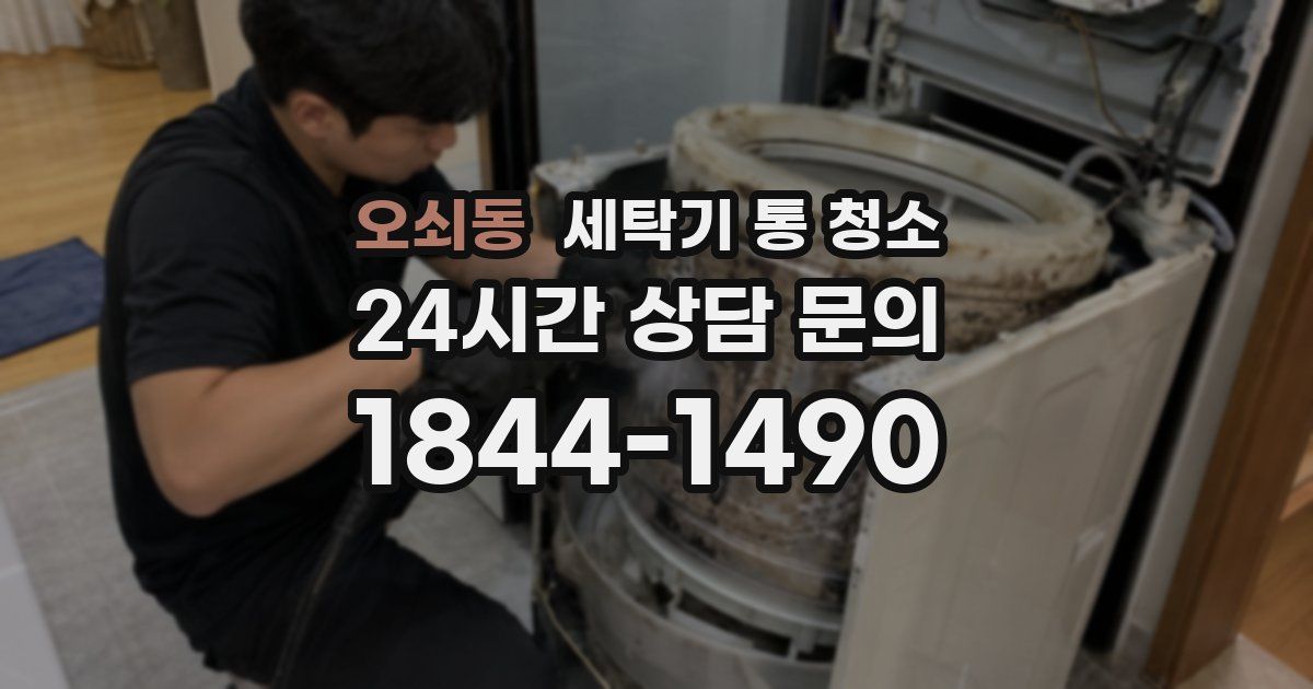오쇠동 세탁기 통 청소