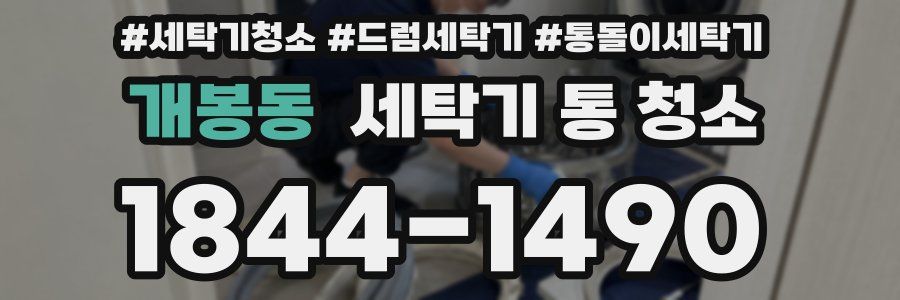개봉동 세탁기 통 청소