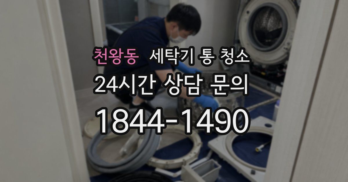 천왕동 세탁기 통 청소