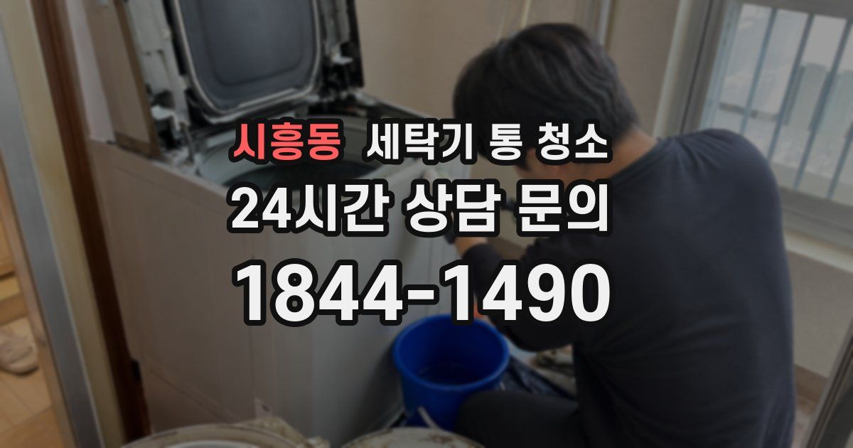시흥동 세탁기 통 청소