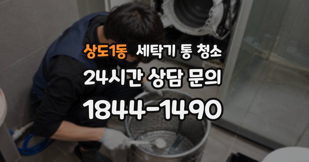 상도1동 세탁기 통 청소