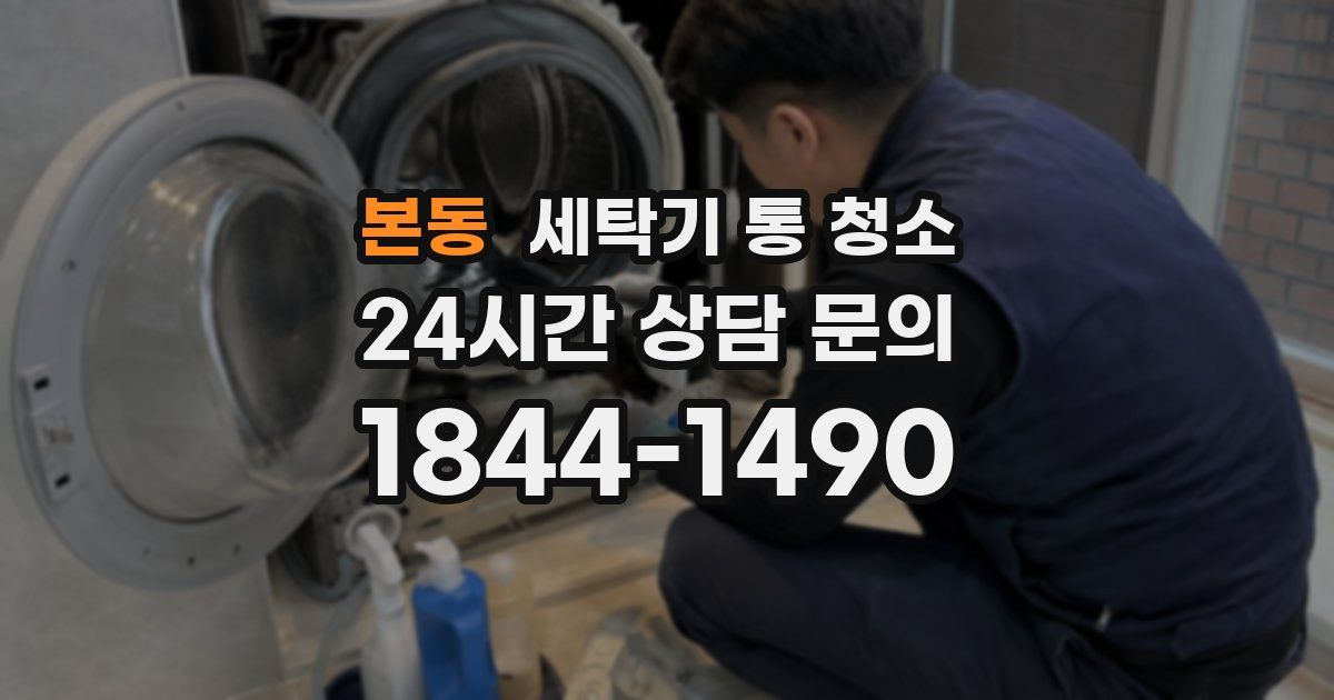 본동 세탁기 통 청소