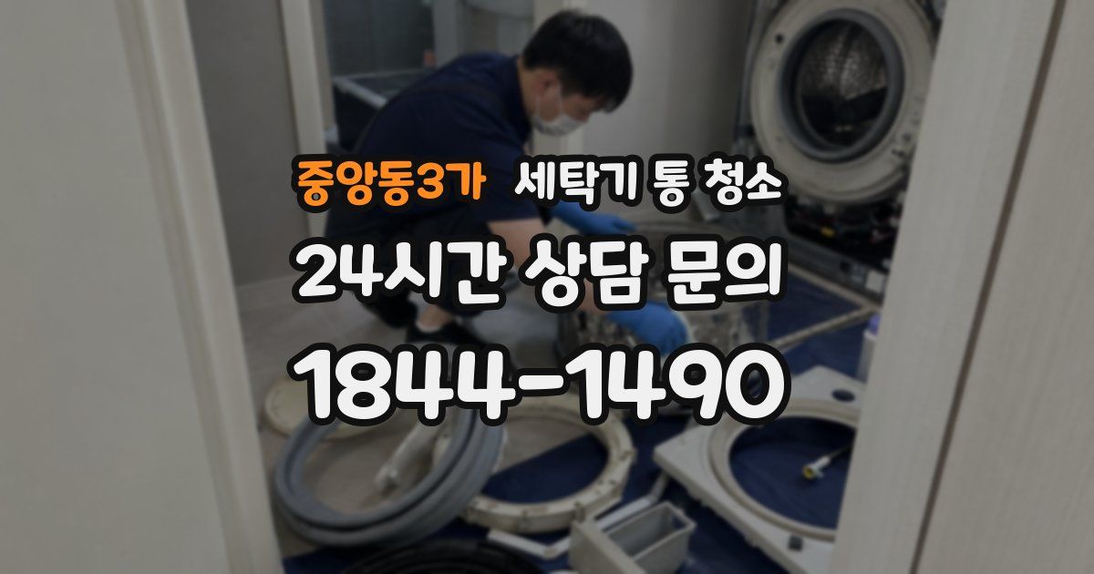 중앙동3가 세탁기 통 청소