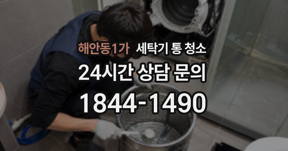 해안동1가 세탁기 통 청소