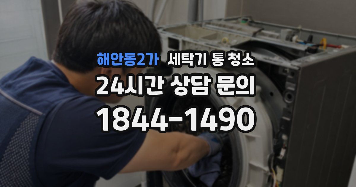 해안동2가 세탁기 통 청소