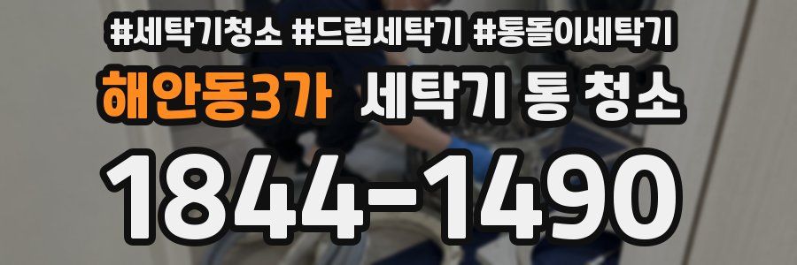 해안동3가 세탁기 통 청소