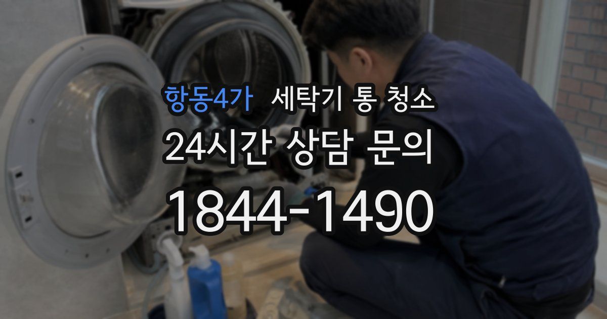 항동4가 세탁기 통 청소
