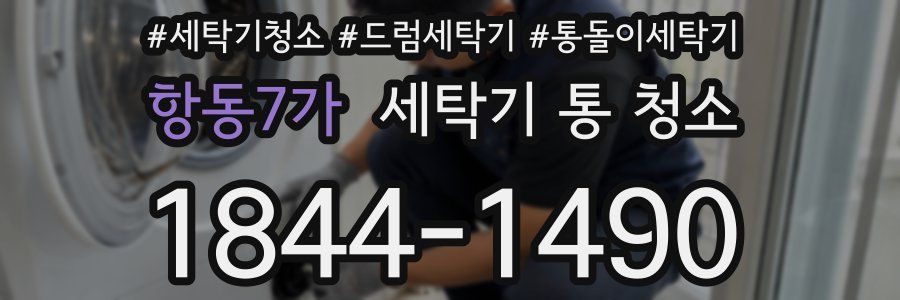 항동7가 세탁기 통 청소