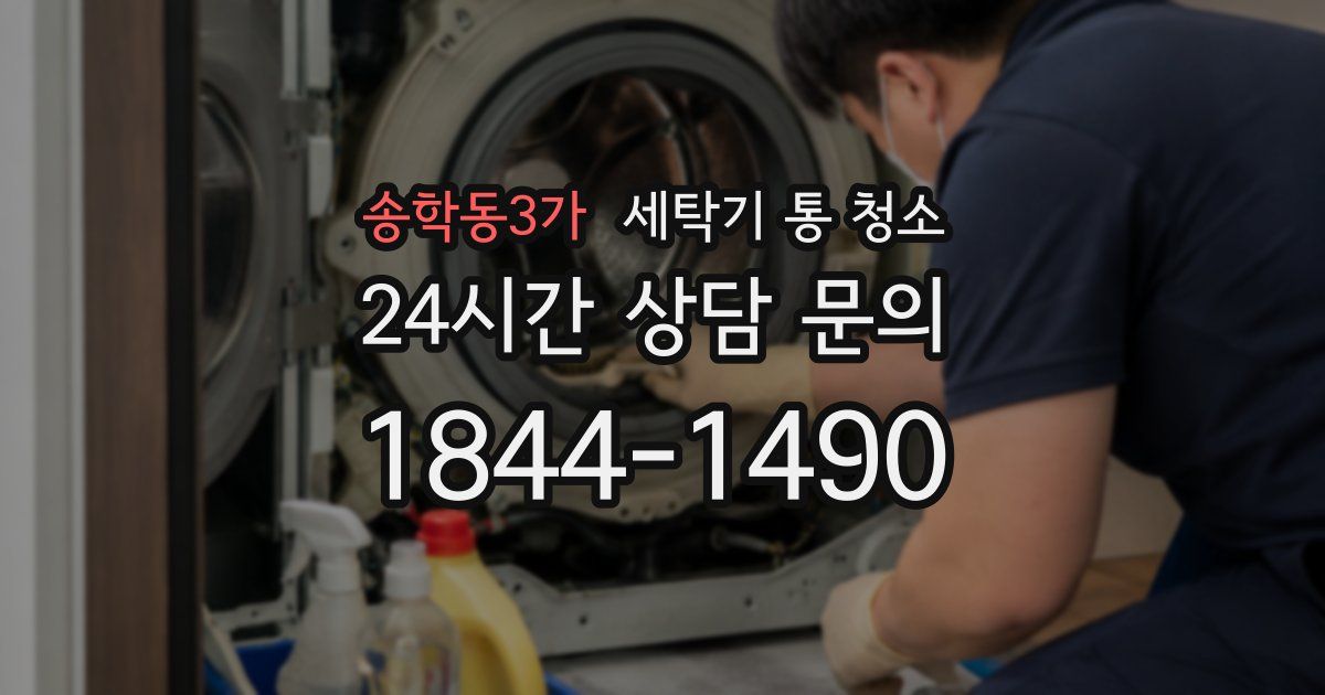 송학동3가 세탁기 통 청소