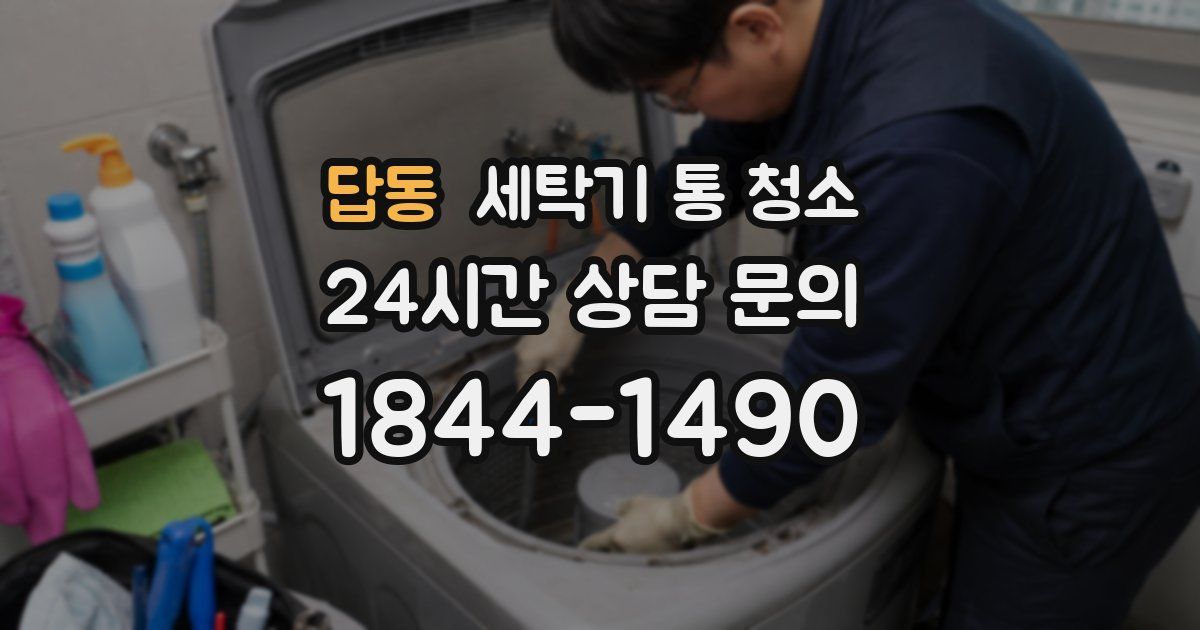 답동 세탁기 통 청소
