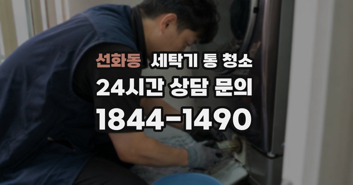 선화동 세탁기 통 청소
